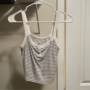 No Boundaries Black and White Striped Camisole
